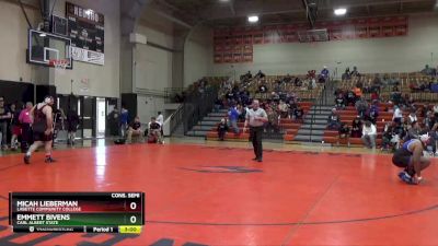 285 lbs Cons. Semi - Emmett Bivens, Carl Albert State vs Micah Lieberman, Labette Community College