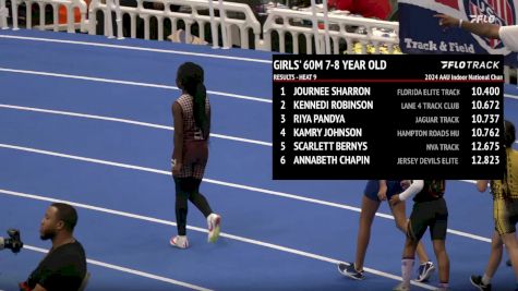 Youth Girls' 60m, Prelims 10 - Age 7-8