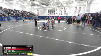 130 lbs Cons. Round 4 - EMERSON KEELS, Mayfair vs YASMINE MENA, Cajon