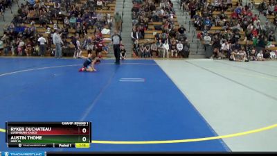 70 lbs Champ. Round 1 - Ryker DuChateau, Luxemburg-Casco vs Austin Thome, IAWC IA