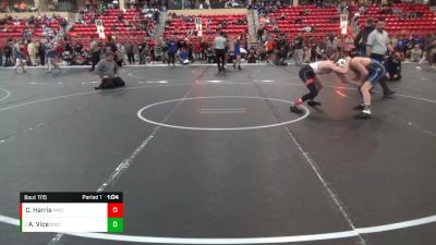 115 lbs Quarterfinal - Axton Vice, Bluestem Wrestling Club vs Cooper Harris, Maize Wrestling Club