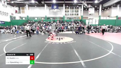 132 lbs Round Of 16 - Kaden Dustin, Noble vs Jazz Spaulding, Honeoye Falls-lima