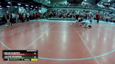 130 lbs Quarterfinal - Colton Wilkinson, Greater Heights Wrestling-AAA vs Nolan Schepers, Eierman Elite Wrestling Club-AA