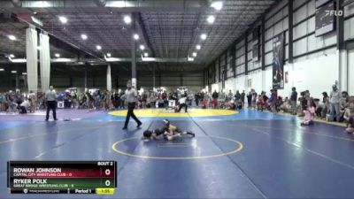 50 lbs Round 1 (4 Team) - Ryker Polk, GREAT BRIDGE WRESTLING CLUB vs Rowan Johnson, CAPITAL CITY WRESTLING CLUB