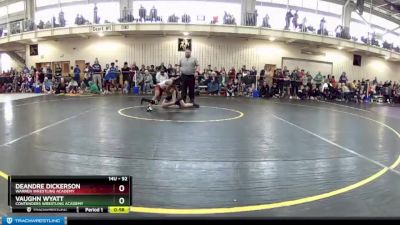 92 lbs Champ. Round 2 - DeAndre Dickerson, Warren Wrestling Academy vs Vaughn Wyatt, Contenders Wrestling Academy