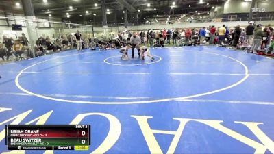 65 lbs Round 1 (6 Team) - Uriah Drane, GREAT NECK WC - GOLD vs Beau Switzer, SHENANDOAH VALLEY WC