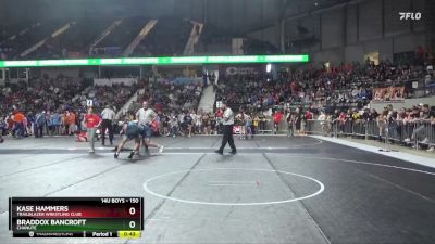 150 lbs 5th Place Match - Braddox Bancroft, Chanute vs Kase Hammers, Trailblazer Wrestling Club