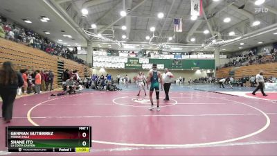 106 lbs Champ. Round 2 - Shane Ito, La Costa Canyon vs German Gutierrez, Mission Hills