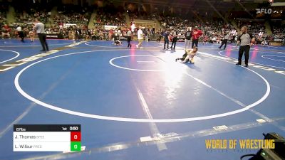 67 lbs Quarterfinal - John Thomas, SPEED vs Landon Wilbur, Predator Wrestling