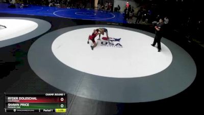 100 lbs Champ. Round 1 - Shawn Price, Mission Oak vs Ryder Doleschal, California