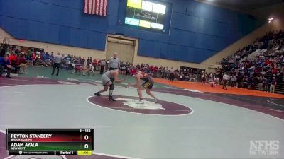 3 - 132 lbs Quarterfinal - Peyton Stanbery, Brookville HS vs Adam Ayala, New Kent