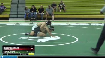 133 lbs Finals (2 Team) - Danny Gonzalez, Cuesta College vs Aiden Thome, East Los Angeles College