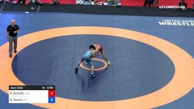 61 kg Cons 8 #1 - Beau Bartlett, Sunkist Kids Wrestling Club vs Austin Assad, Michigan