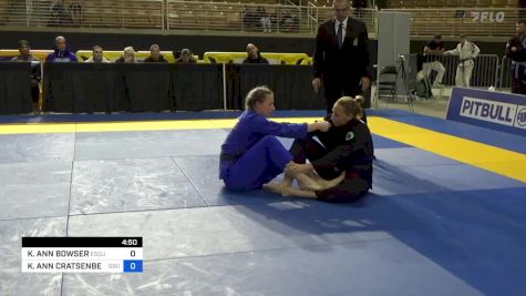 KIMBERLY ANN BOWSER vs KIMBERLE ANN CRATSENBERG 2024 Pan Jiu Jitsu IBJJF Championship