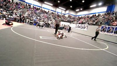 49 lbs Consi Of 8 #2 - Lane Hughes, Perry Wrestling Academy vs Tripp Kerth, Weatherford Youth Wrestling