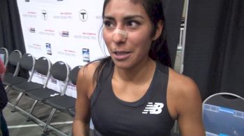 Brenda Martinez after her strong 1500 performance