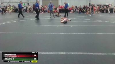 72 lbs Round 3 (4 Team) - Mason Bires, Mat Warriors Black vs Joey Doody, Xtreme Team