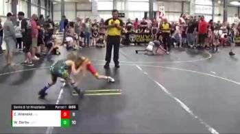 49 lbs Semis & 1st Wrestleback (8 Team) - Wiley Derby, The Funky Singlets Teal vs Zayne Wieneke, East Kansas Eagles