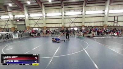 117 lbs Cons. Round 1 - Lauren Scott, CO vs Rhaychel Cole, WY