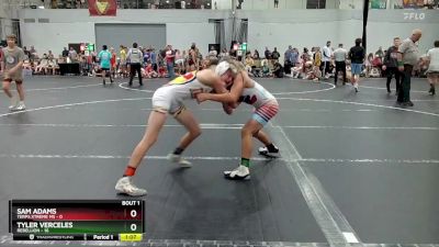 92 lbs Round 1 (6 Team) - Sam Adams, Terps Xtreme MS vs Tyler Verceles, Rebellion