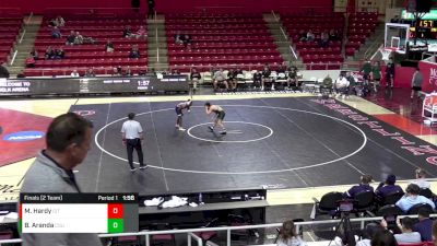 125 lbs Finals (2 Team) - Malik Hardy, The Citadel vs Ben Aranda, Cleveland State