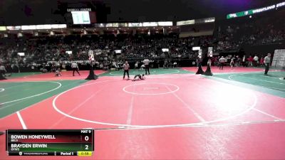 75 lbs Champ. Round 1 - Brayden Erwin, OYW3 vs Bowen Honeywell, BEL3