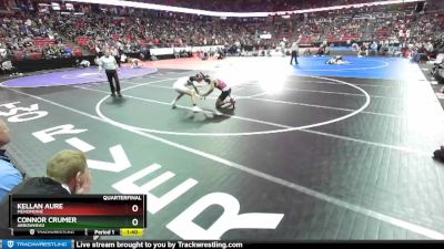 D1-132 lbs Quarterfinal - Kellan Aure, Menomonie vs Connor Crumer, Arrowhead