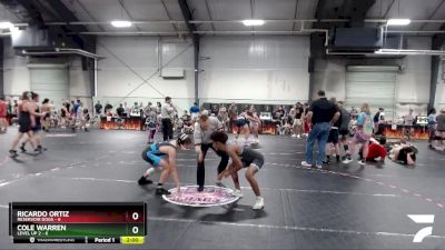 120 lbs Placement (4 Team) - Cole Warren, Level Up 2 vs Ricardo Ortiz, Reservoir Dogs