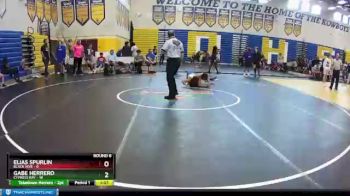 126 lbs Round 6 (8 Team) - Gabe Herrero, Cypress Bay vs Elias Spurlin, Black Hive