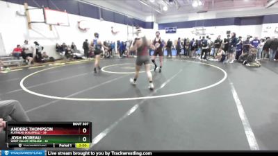 190 lbs Semifinal - Anders Thompson, Flathead (Kalispell) vs Josh Moreau, West Valley Spokane