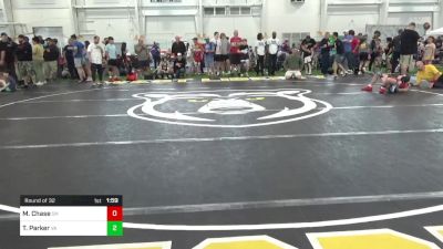 102-S Mats 1-5 3:00pm lbs Round Of 32 - Maclain Chase, OH vs Takoda Parker, VA