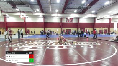 165 lbs Round Of 16 - Wil Hunt, Rhode Island College vs Michael Bobola, Harvard