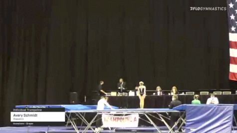 Avery Schmidt - Individual Trampoline, Wasatch - 2021 USA Gymnastics Championships