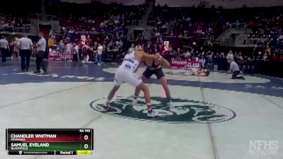 4A 145 lbs Quarterfinal - Chandler Whitman, Miyamura vs Samuel Eveland, Bloomfield