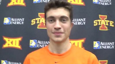 Chad Noelle after scoring in 3 events for Big 12 Champ Cowboys