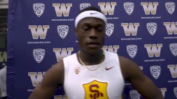 Ricky Morgan Jr. after 400m victory at MPSF