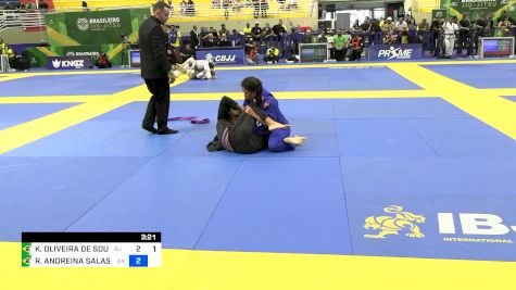 KETELLYN OLIVEIRA DE SOUSA vs RAQUEL ANDREINA SALAS GASPERI 2024 Brasileiro Jiu-Jitsu IBJJF