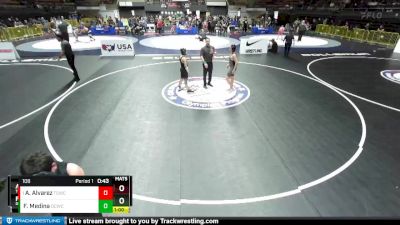 108 lbs Cons. Round 4 - Adam Alvarez, Team Selma Wrestling Club vs Frankie Medina, Daniel Cormier Wrestling Club