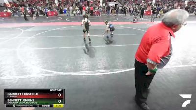 66 lbs Semifinal - Garrett Horsfield, Cuba City vs Bennett Jenkins, Kaukauna Grappling Ghosts