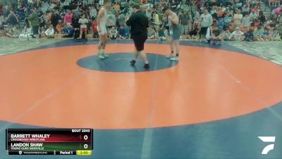 170 lbs Quarterfinal - Barrett Whaley, Crossroads Wrestling vs Landon Shaw, Young Guns Nashville