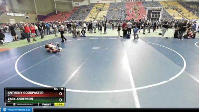 98 lbs Cons. Round 2 - Zack Anderson, ND vs Anthony Goodpaster, IA