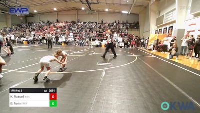 40 lbs Rr Rnd 3 - Kimber Russell, Salina Wrestling Club vs Blakely Torix, Sperry Wrestling Club