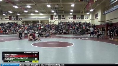157-168 lbs 1st Place Match - Brady Fadiga, Cedar Falls Peet vs Kolton Osteen-Fratzke, Independence