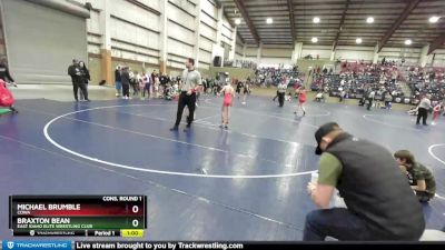 63 lbs Cons. Round 1 - Braxton Bean, East Idaho Elite Wrestling Club vs Michael Brumble, COWA