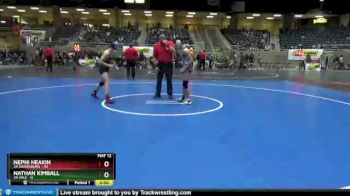 138 lbs Round 1 (4 Team) - Nephi Heakin, 3A Harrisburg vs Nathan Kimball, 3A Vale