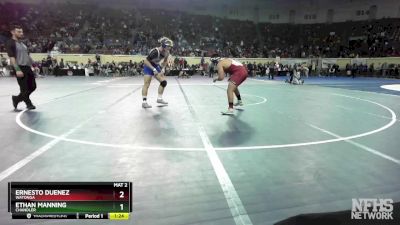 3A-190 lbs Quarterfinal - Ernesto Duenez, Watonga vs Ethan Manning, Chandler