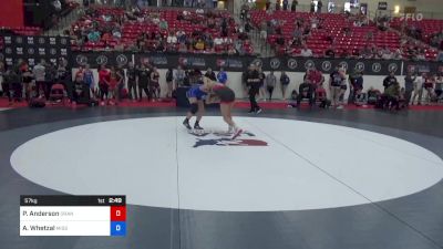 57 kg Cons 8 #2 - Presley Anderson, Orange County RTC vs Ashley Whetzal, Missouri