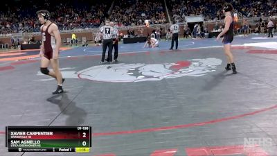 D1-138 lbs Semifinal - Xavier Carpentier, Grandville HS vs Sam Agnello, Utica Eisenhower HS