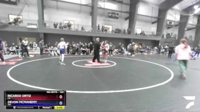 120 lbs Champ. Round 3 - Ricardo Ortiz, CA vs Devon McManemy, WA