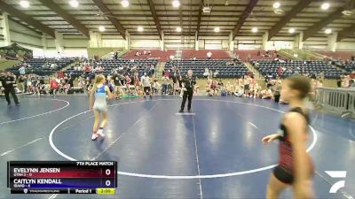 87 lbs Placement Matches (8 Team) - Evelynn Jensen, Utah 2 vs Caitlyn Kendall, Idaho